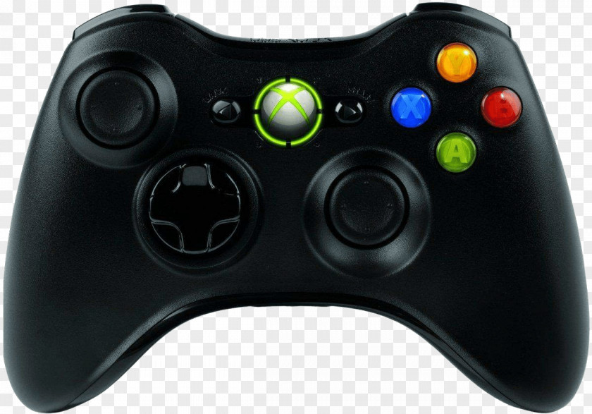 Xbox 360 Controller Black PlayStation 2 Game Controllers PNG