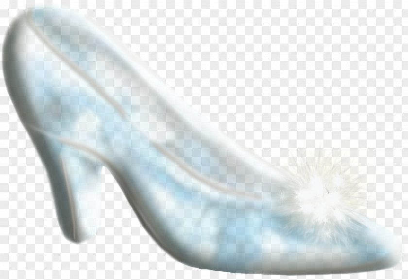 Blue Glass Slipper Shoe PNG