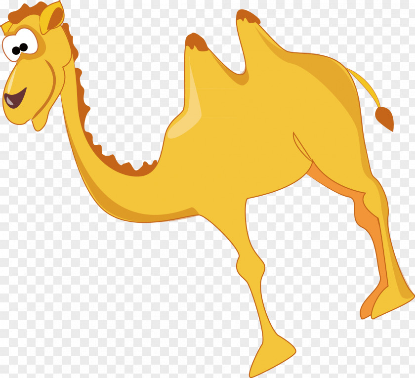Camel Decoration Design Dromedary Yellow Clip Art PNG