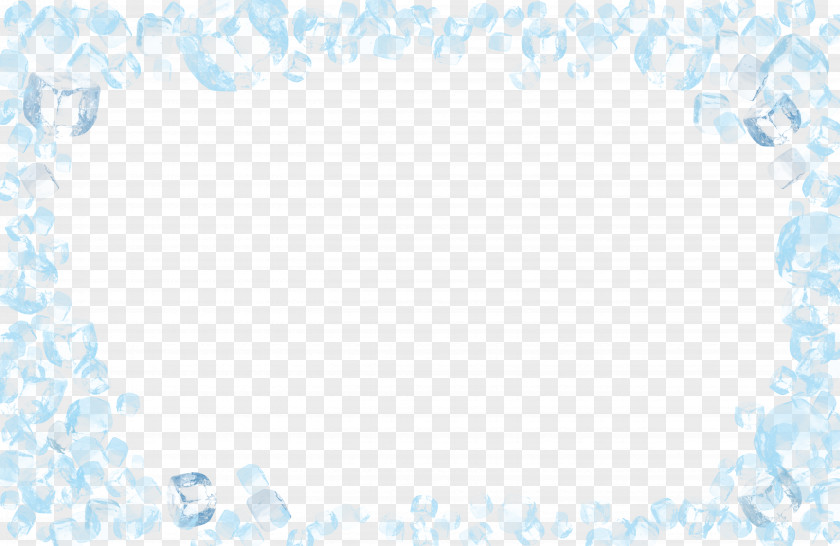 Ice Blue Border Seashell Seafood Sea Snail Shellfish PNG