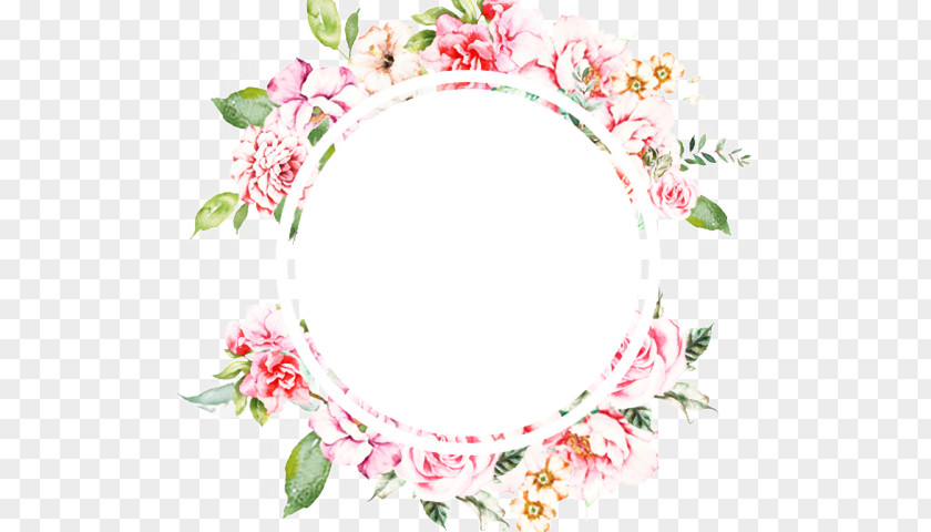 Interior Design Wreath Pink Flowers Background PNG