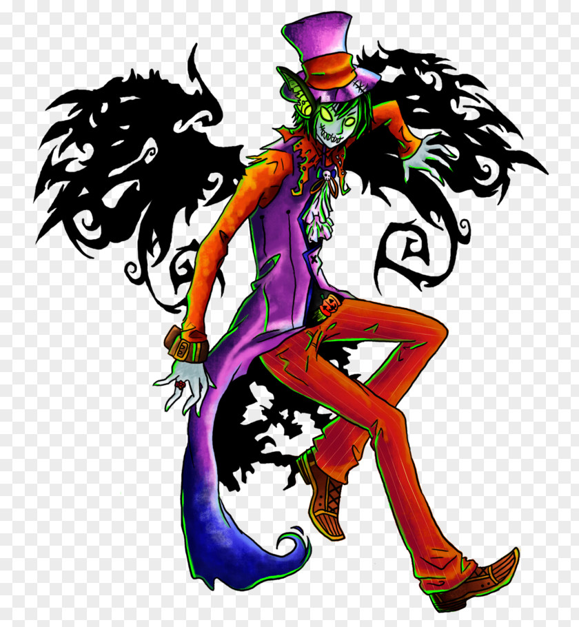 Joker Legendary Creature Costume Design Clip Art PNG
