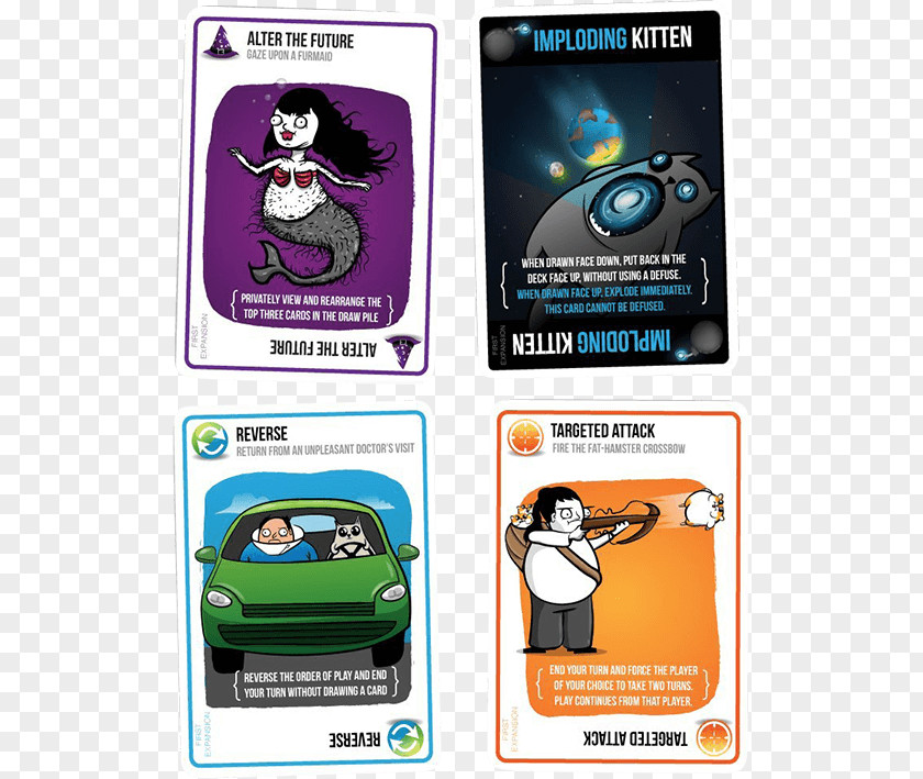 Card Game Exploding Kittens Playing Player PNG
