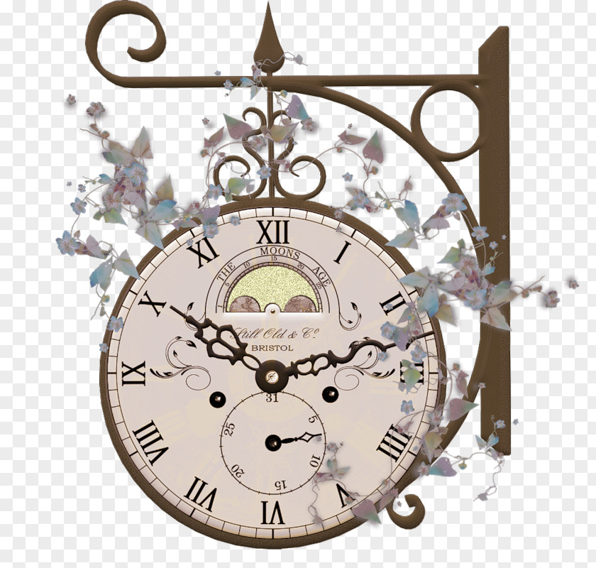 Clock Floral Desktop Wallpaper Clip Art PNG