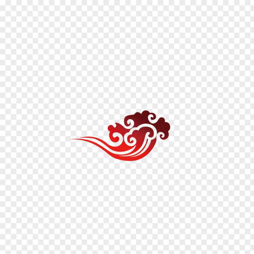 Clouds Logo Brand Red Pattern PNG