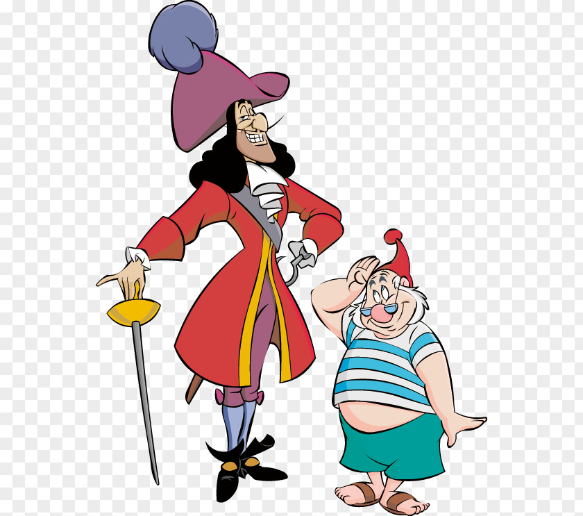 Clown Captain Hook Peter Pan Tinker Bell Wendy Darling Smee PNG