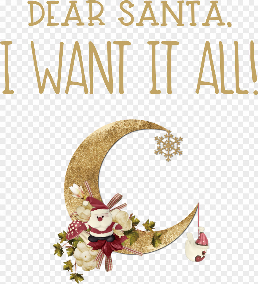 Dear Santa Christmas PNG