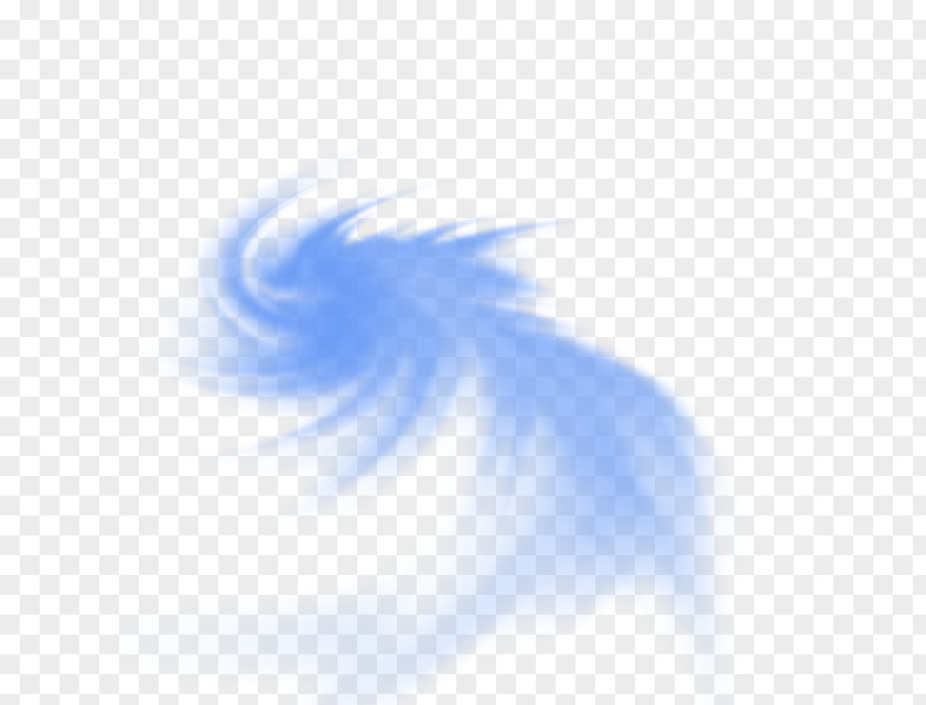 Feather Blue Smoke Cartoon PNG