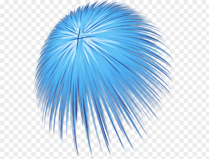 Feather Electric Blue PNG