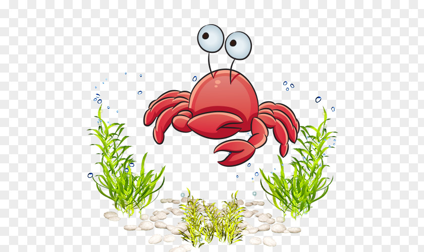Sea World Marine Life Cartoon Crab Royalty-free Clip Art PNG