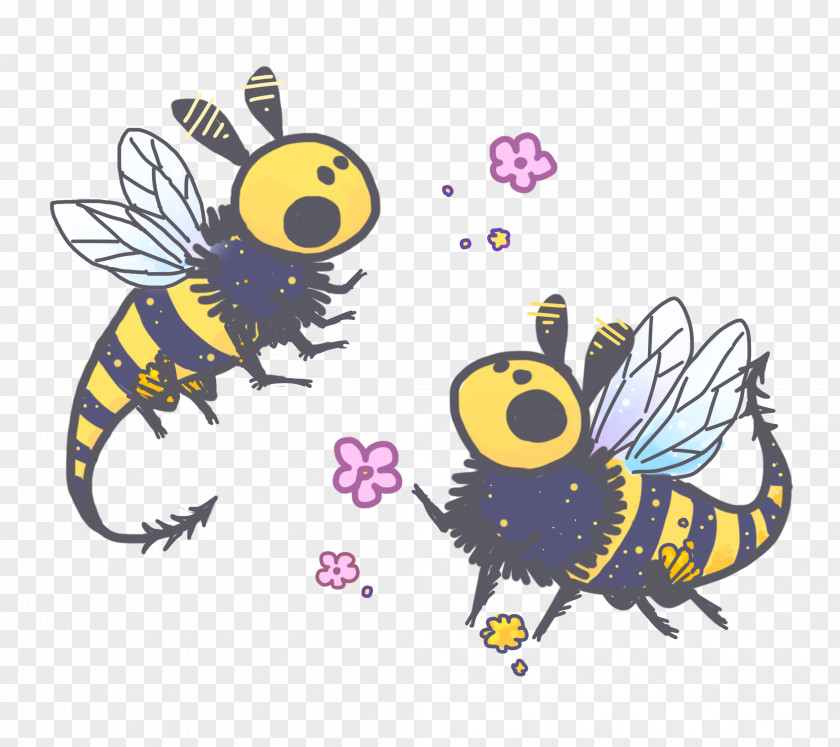 Types Of Bees Georgia Honey Bee Butterfly Illustration Clip Art PNG