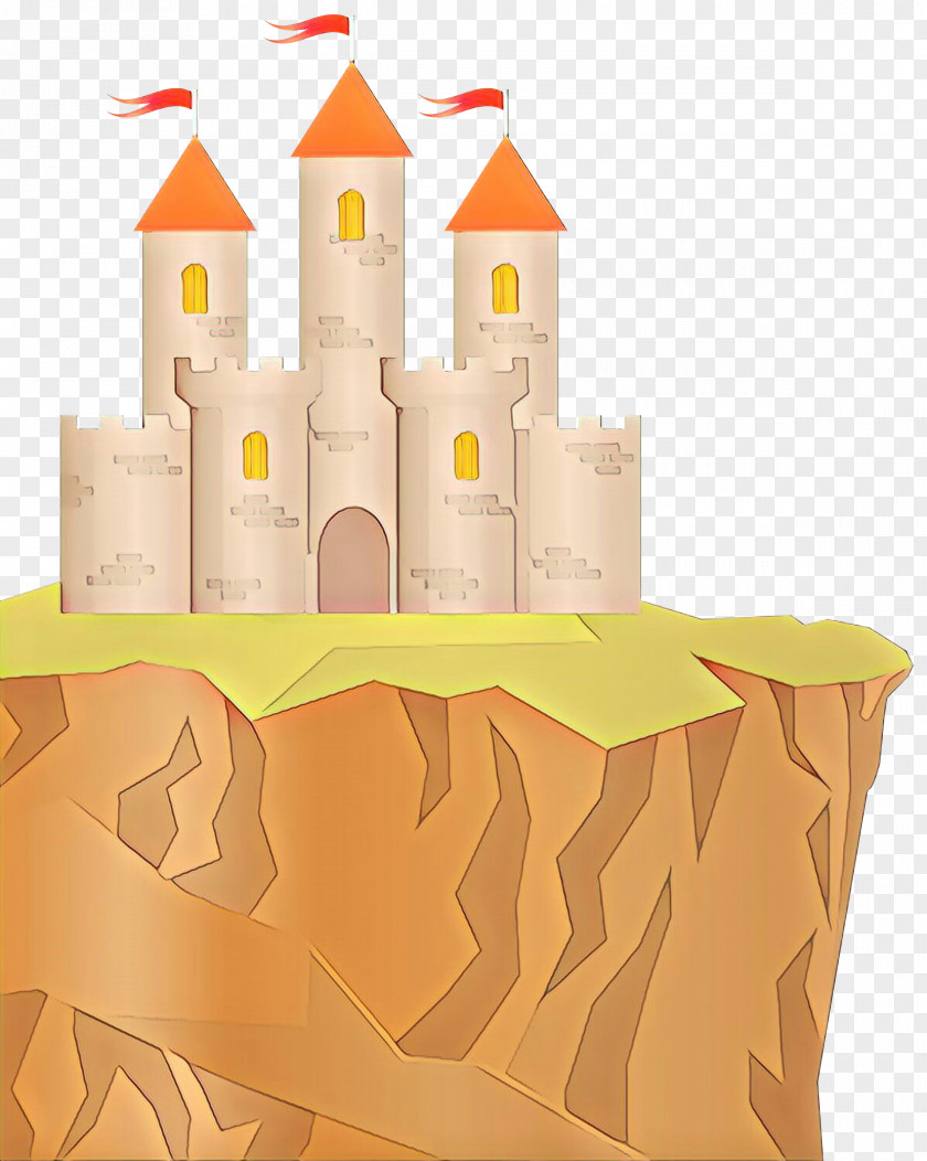 Yellow Castle Clip Art PNG