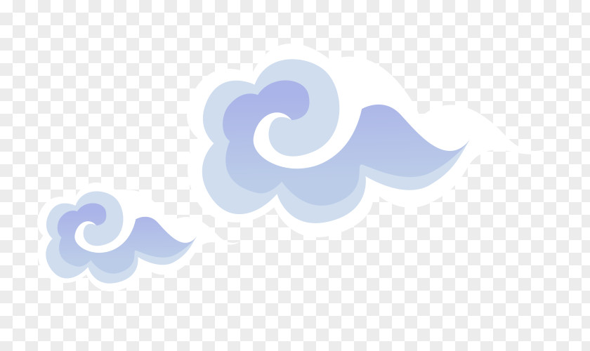 Blue Clouds Creative Cloud Wallpaper PNG