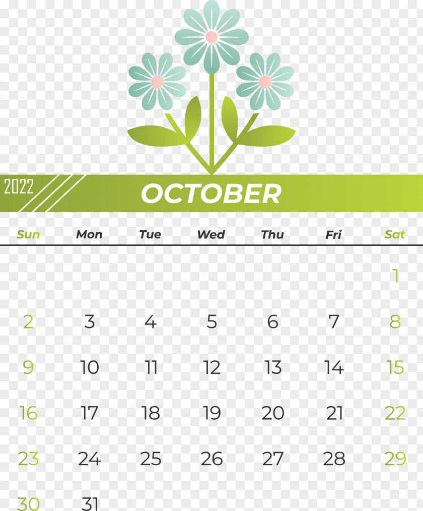 Calendar Flower Cartoon Icon PNG