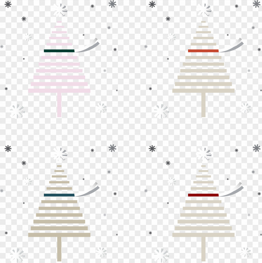 Vector Christmas Tree Paper Area Ornament Pattern PNG