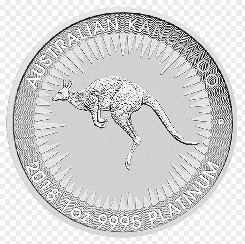 Australia Kangaroo Perth Mint Platinum Coin Bullion PNG