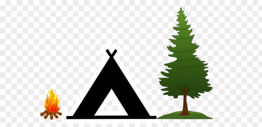 Backpacking Hiking Christmas Tree Pine Camping Campsite Clip Art PNG