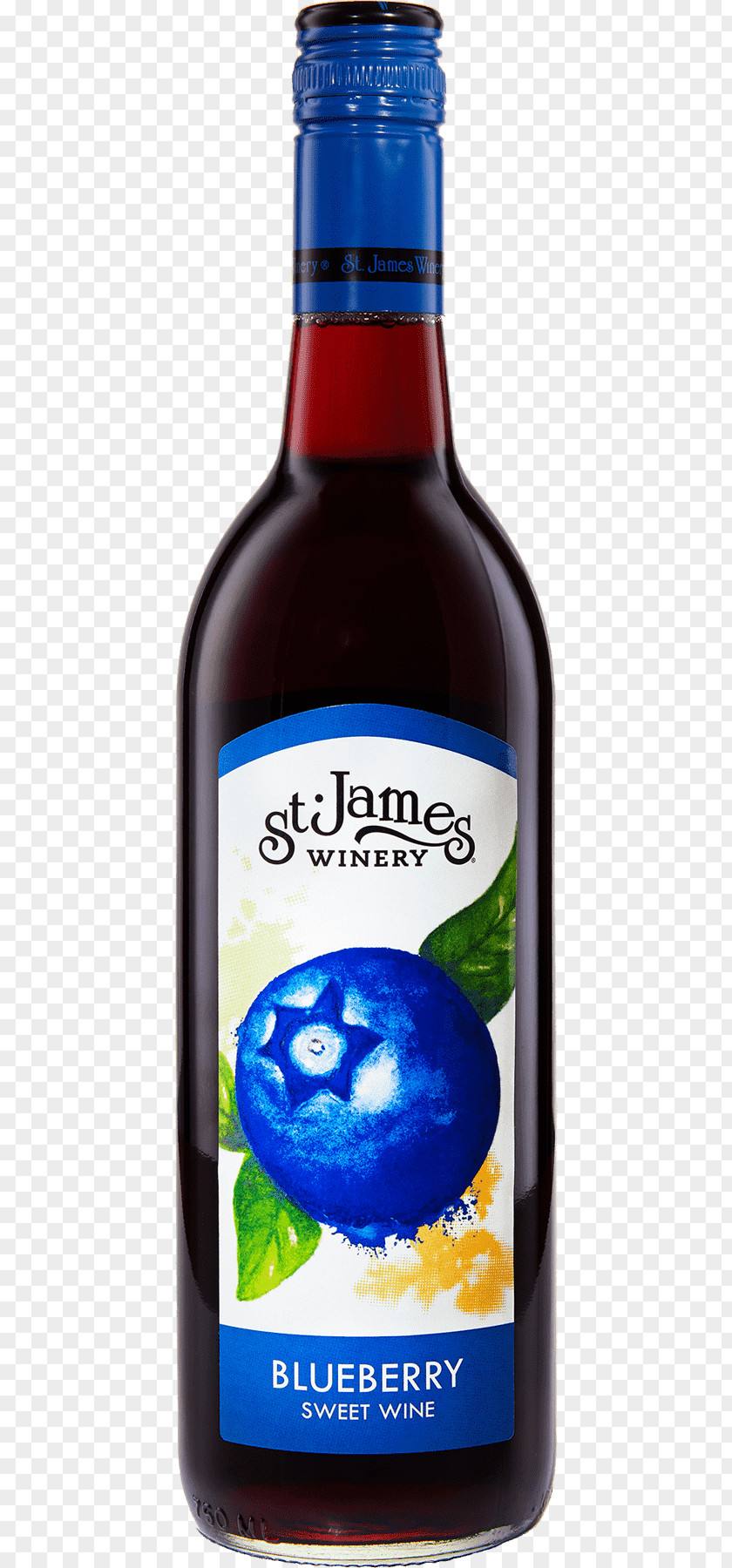 Blueberry Syrup Liqueur St. James Winery Dessert Wine Missouri PNG