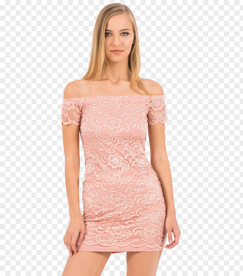 Dress Shoulder Cocktail Lace Sleeve PNG