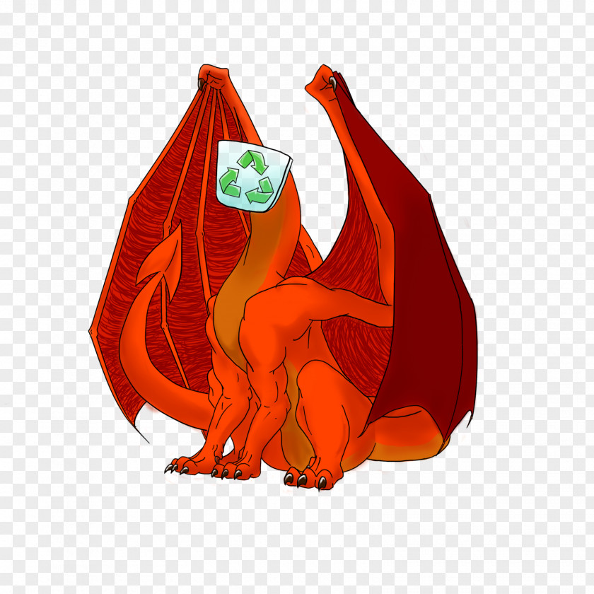 Garbage In The Bucket Dragon Cartoon PNG