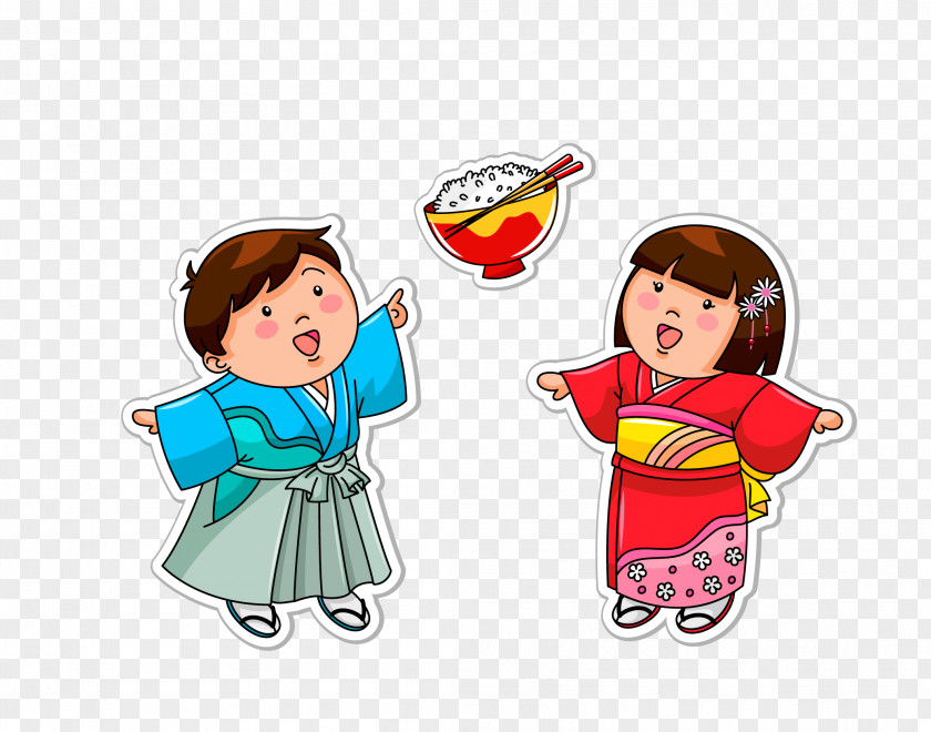 Japanese Children Cuisine Art Clip PNG