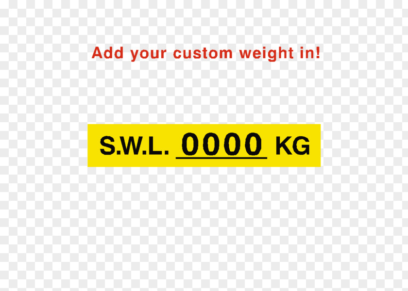 Label Yellow Working Load Limit Sticker Adhesive Sign PNG