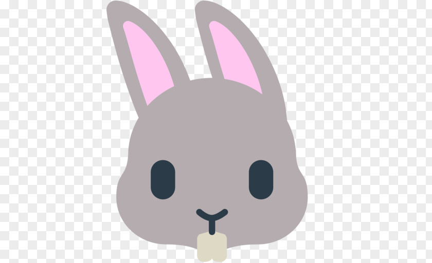 Rabbit Face Domestic Emoji Easter Bunny Clip Art PNG