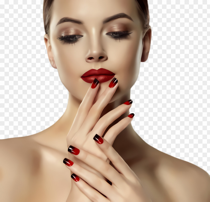 Cheek Nail Face Lip Skin Beauty Chin PNG