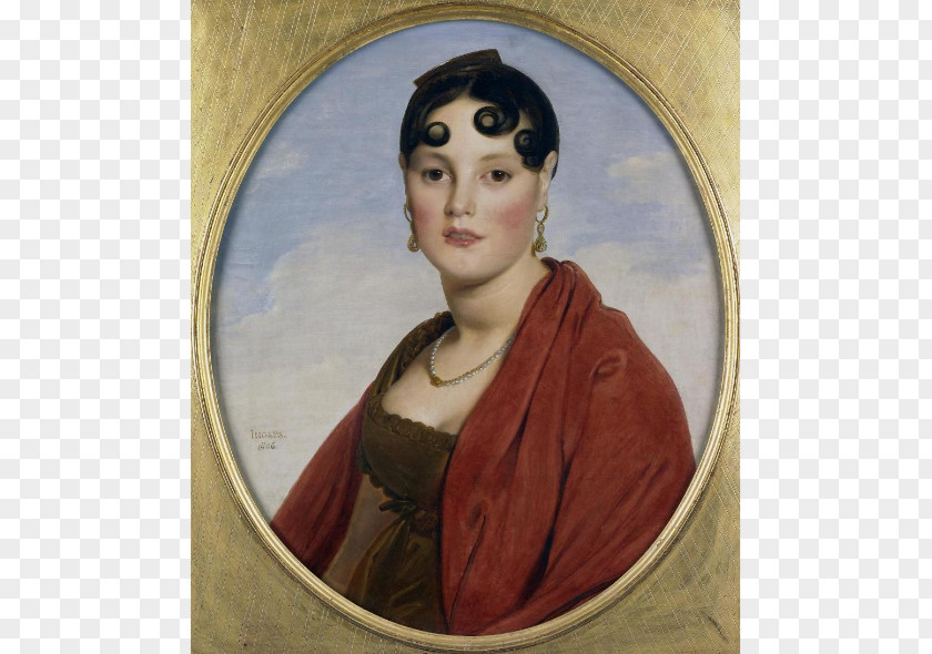 Painting La Belle Zélie Portrait Of Delphine Ingres-Ramel Musée Des Beaux-Arts De Rouen Mademoiselle Caroline Rivière Madame Moitessier PNG