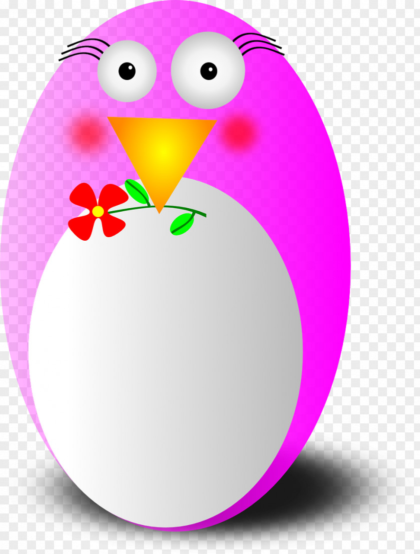 Pink Penguin Cartoon Clip Art PNG