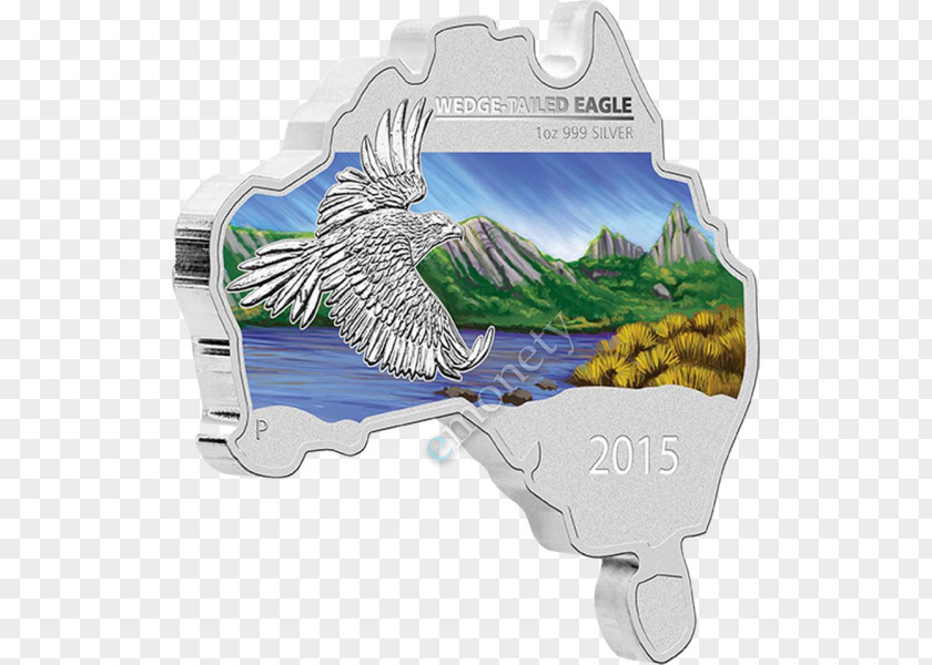 Australian Dollar Perth Mint Wedge-tailed Eagle Silver Coin PNG