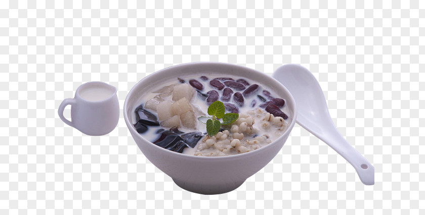 Barley Grass Jelly Bean Milk Gelatin Dessert Taro Ball Baobing PNG