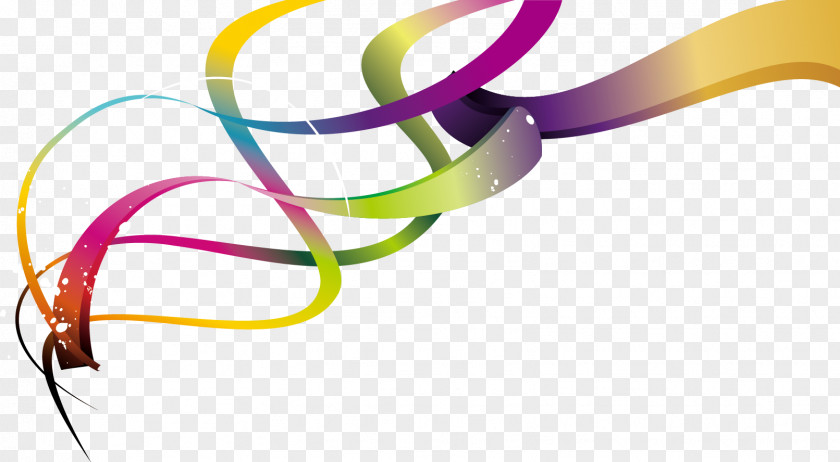 Color Ribbon Material Picture PNG