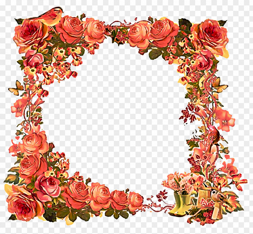 Lei Interior Design Flower Wreath Frame PNG