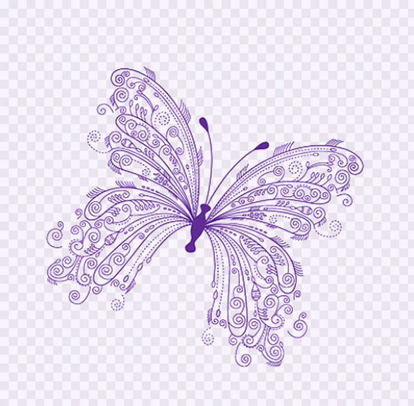 Purple Butterfly Adobe Illustrator Download Clip Art PNG