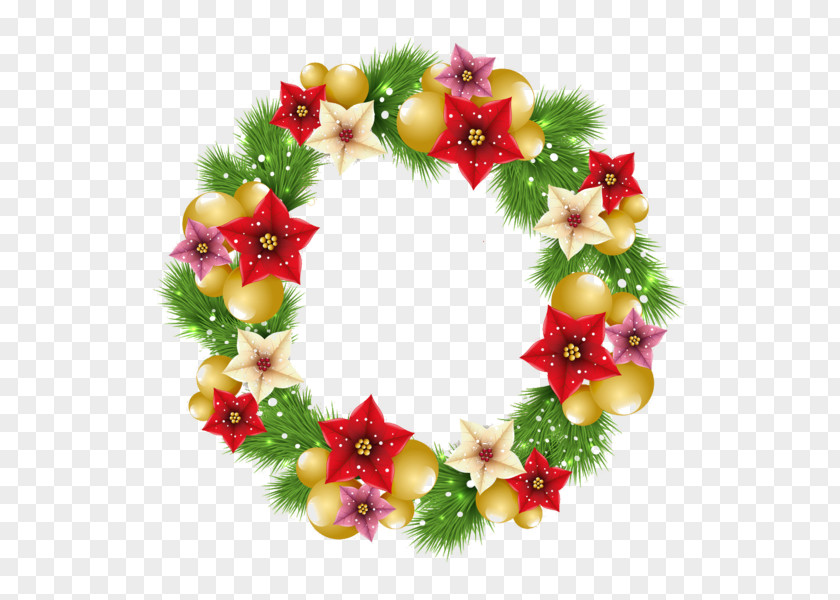 Santa Claus Clip Art Christmas Day Vector Graphics Wreath PNG