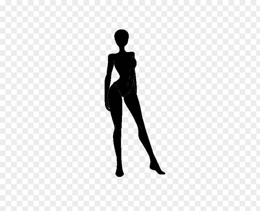 Silhouette Pixel Art Woman PNG