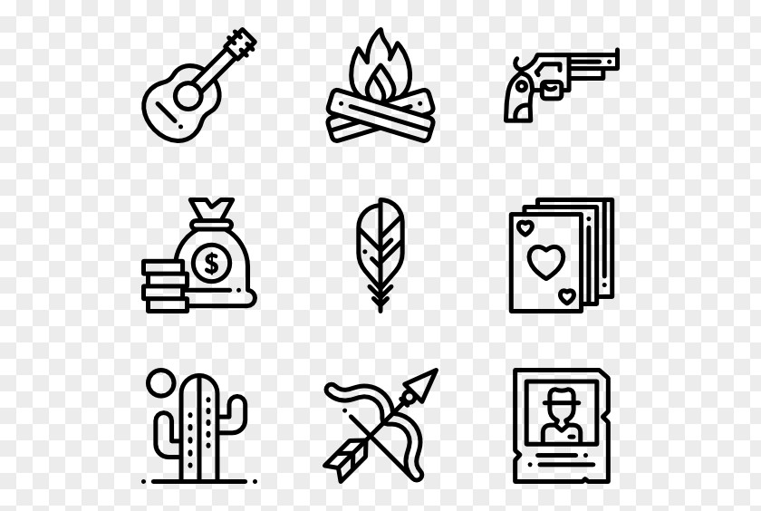 Wild West Icon Design Flat PNG