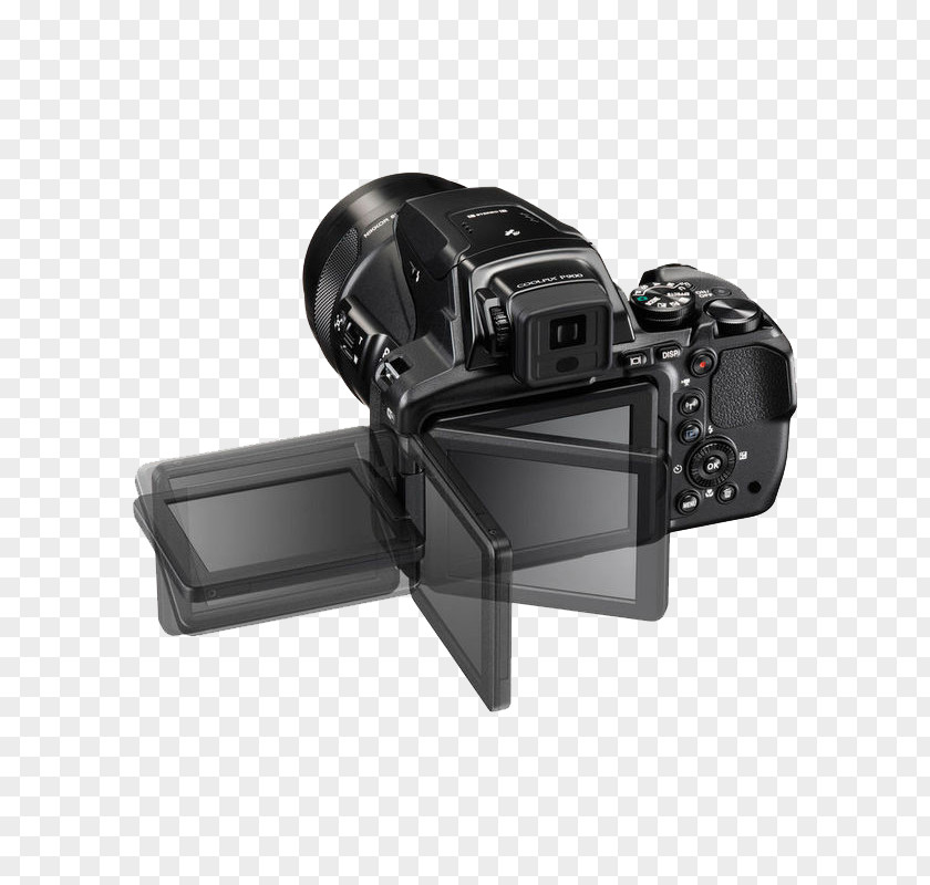 Black Zoom LensNikon's Coolpix P900 Nikon 16MP 83X Super 4K Wi-Fi GPS Digital Camera 16.0 MP Compact PNG