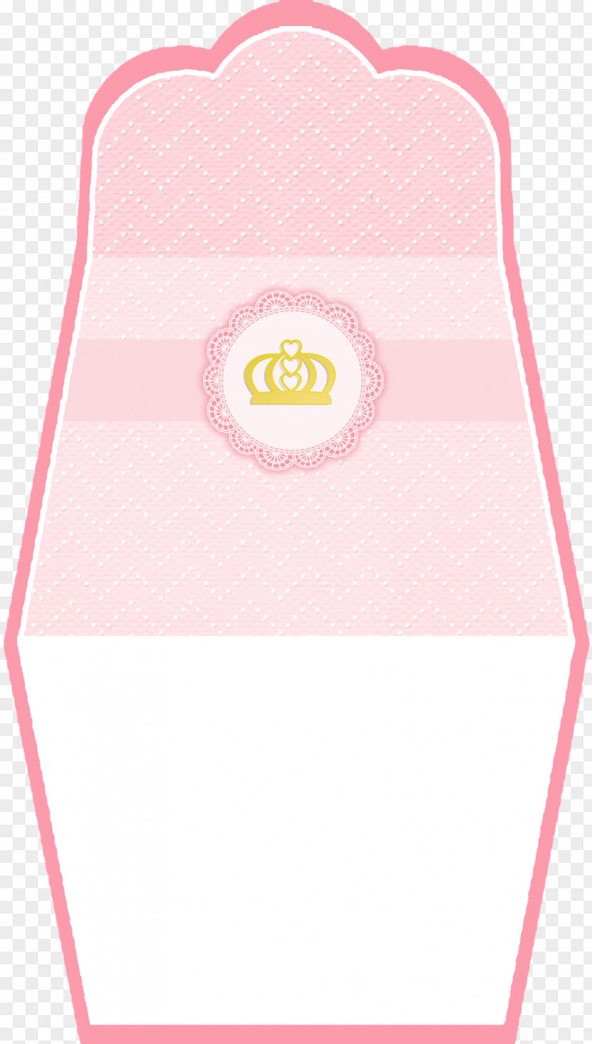 Crown Paper Line Pink M Font PNG