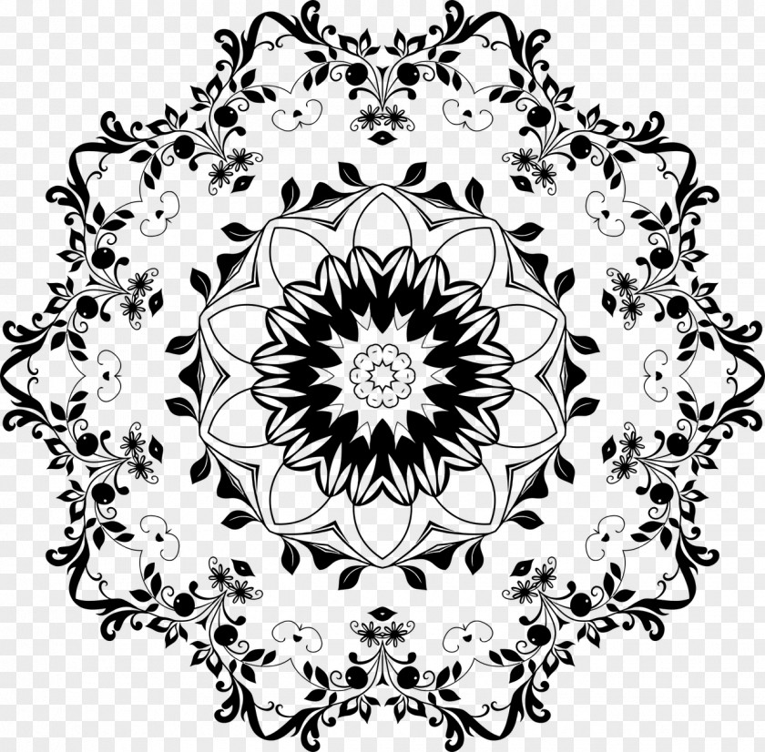 Mandala Pattern Floral Design Flower PNG