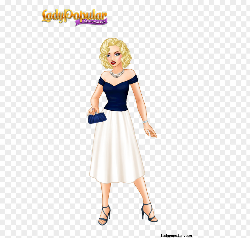 Marilyn Monroe Lady Popular Fashion Game Dress-up Idea PNG