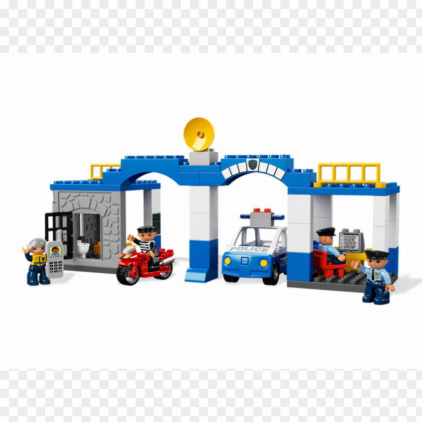 Police Lego Duplo Station Toy Block City PNG