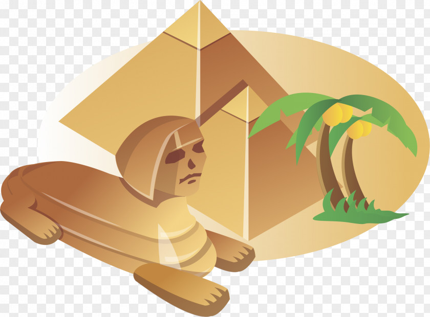 Cartoon Landmark Free Great Sphinx Of Giza Pyramid Royalty-free Illustration PNG