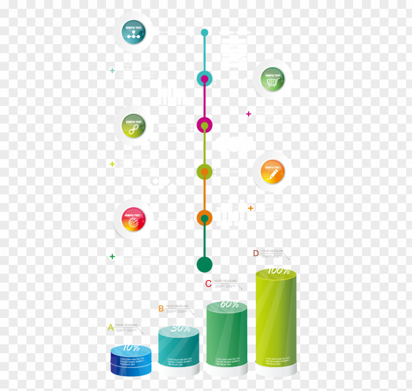 Cylindrical Business Analytics Vector Euclidean PNG