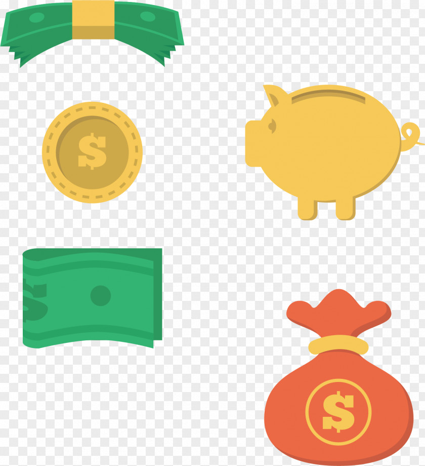 Gold Piggy Bank Domestic Pig PNG