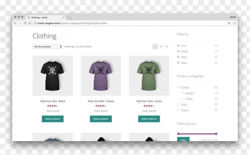 Show Results WooCommerce WordPress User Experience Plug-in PNG