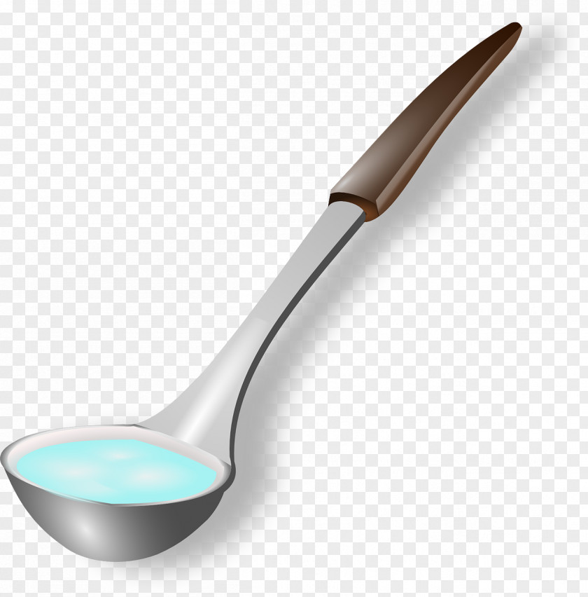 A Spoonful Of Water Soup Spoon Ladle Kitchen Utensil Clip Art PNG