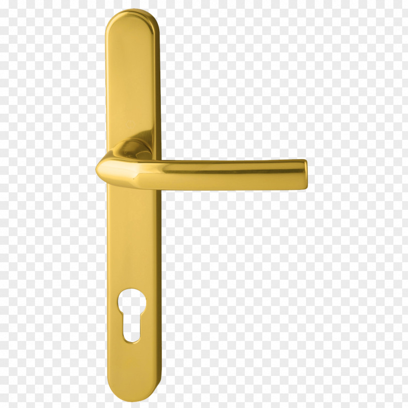Brass Door Handle Sliding Glass Lock PNG