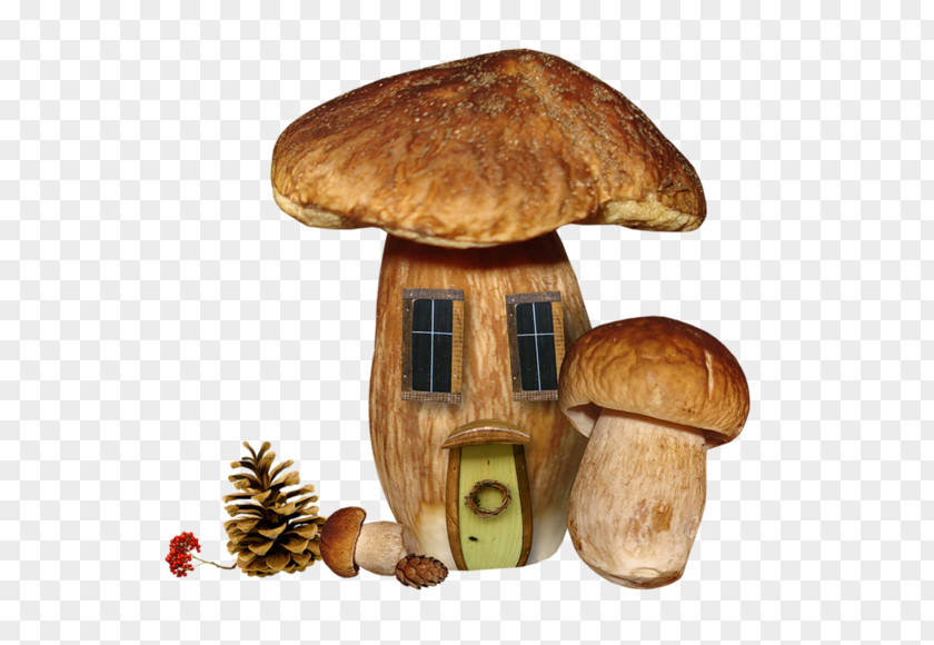 Mushroom House Autumn Clip Art PNG